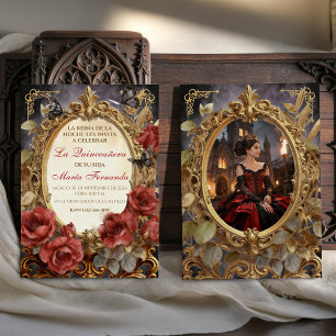 Invitation Quinceañera Dark Fantasy Gótica Romántica Photo