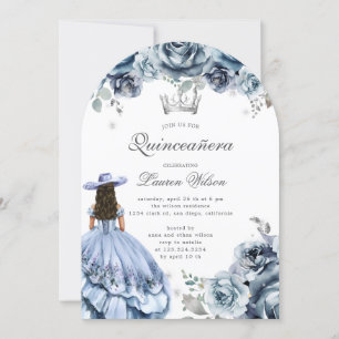 Invitation Quinceanera de Silver Western Wonderlan