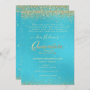 Invitation Quinceañera, Écrit dans le Star, DO-IT-YOURSELF Aq
