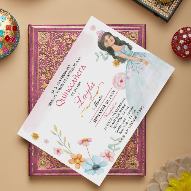 Invitation Quinceañera Elegante : Mis Quince Invitaciones Ros (Quinceañera Elegante: Mis Quince Invitaciones Rosa Invitation)