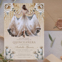 Quinceañera en or d'ivoire de luxe