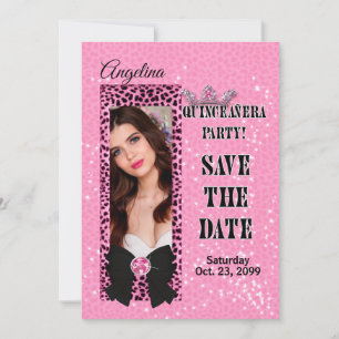 Invitation Quinceanera Enregistrer la Date Impression de Guép