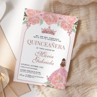Quinceanera Floral Blush Pink Mis Quince Anos