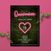 Quinceañera Neon rose éclaire Boxwood Heart