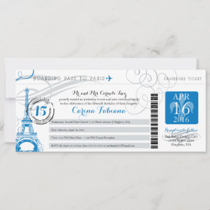 Invitation Quinceanera Paris