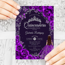 Quinceanera Purple Silver