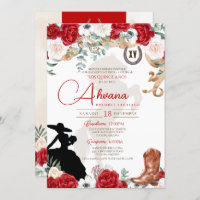 Quinceanera Rose Anémone Fancy Charra/Cowgirl