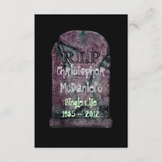 Invitation "R.I.P Vie de Célibataire"- Enterrement de Vie de 