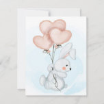 Invitation Rabbit Design | Cute Bunny Lovers | Kid Birthday<br><div class="desc">Beautiful Design is perfect for birthday, party and can be used to add a splash of color to all of your gifts. Also great for Showers, Weddings, Events, and any of your other seasonal gifting needs. Gift for family and friends on Birthday, Christmas, Thanksgiving, Halloween, Valentine's Day, Mother's Day or...</div>
