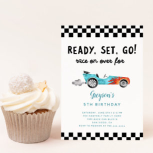 Invitation Race Car Boy Fête d'anniversaire