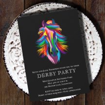 Racehorse de couleur Derby Party