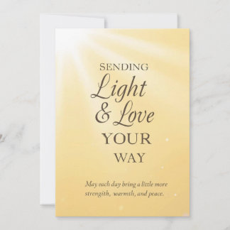 Invitation Radiant Sunshine Blessings – Sending Light & Love