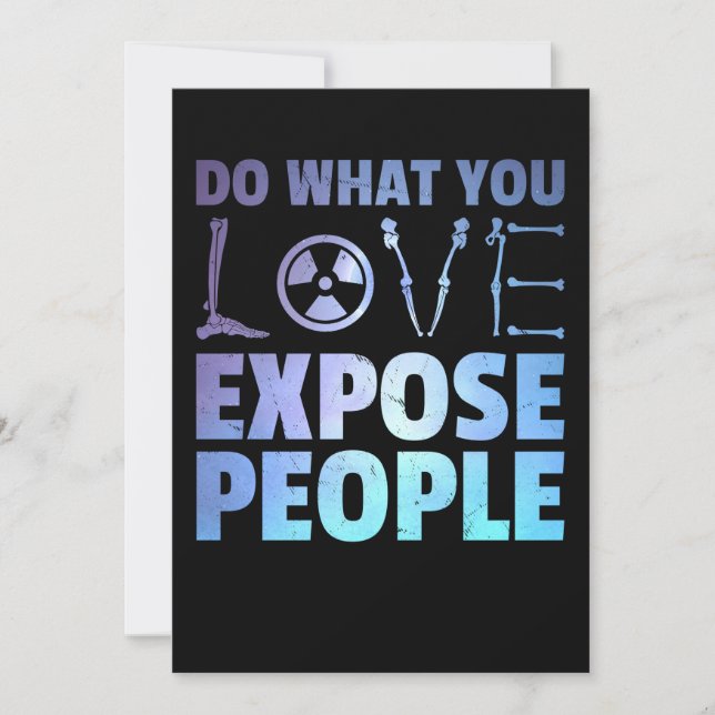 Invitation Radiologue Joke Funny Radiology Humor Rad Tech (Devant)