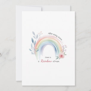 Invitation Rainbow Baby Miracle