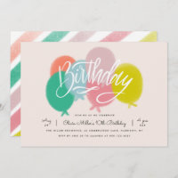 Rainbow Bright Ballots Anniversaire Fête Blush ros
