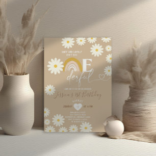 Invitation Rainbow Daisy Flowers n'est-elle pas merveilleux a