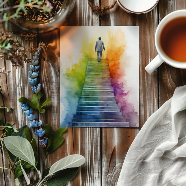 Invitation Rainbow Stairs Homme Sortant (Créateur téléchargé)