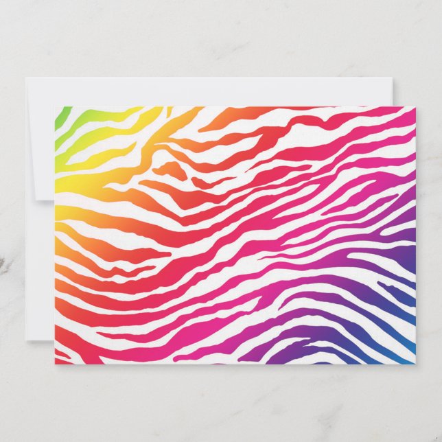 Invitation Rainbow Stripes (Devant)