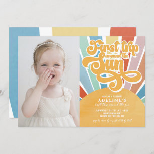 Invitation Rainbow Sunshine Premier voyage autour du soleil P
