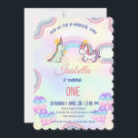 Invitation Rainbow Unicorn & Dinosaur Friends Anniversaire Pa<br><div class="desc">Rainbow Unicorn & Dinosaur Friends Anniversaire Party</div>