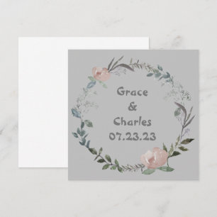 Invitation Raisins de vin Fleurs personnalisées Rouge Blanc