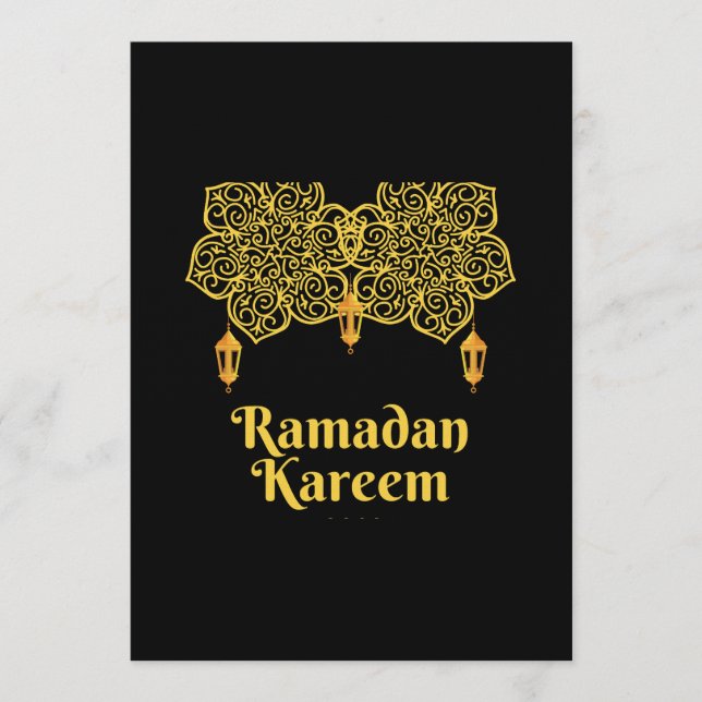 Invitation Ramadan Kareem Signification - Eid Moubarak 2026 (Devant)