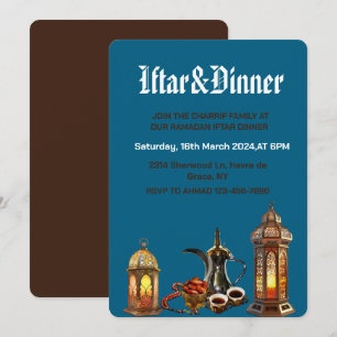 Invitation Ramadan Kareem Soirée de rupture du jeûne célébrat