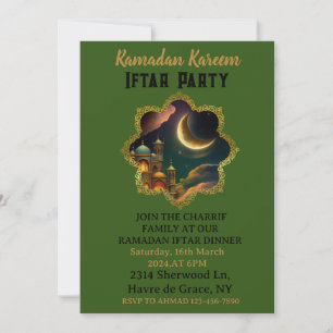 Invitation RAMADAN MUBARAK KAREEM 2024 Iftar Party