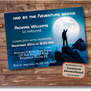 Invitation Randonnée de retraite Prochaine aventure vers la l