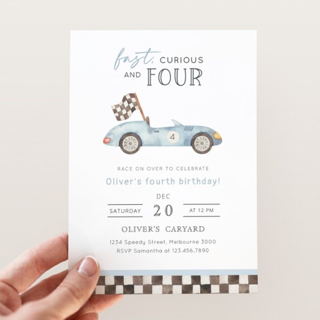 Invitation Rapide, Curieux & Four Racing 4e Anniversaire  (Créateur téléchargé)
