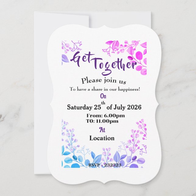 Invitation Rassemblement (Devant)