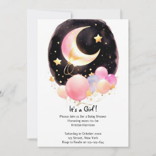 Invitation Rassemblement céleste Whimsical : Baby shower de f