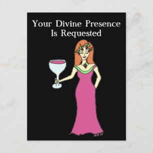 Invitation Rassemblement de déesse de vin