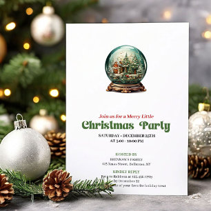 Invitation Rassemblement élégant de bal de Noël victorien