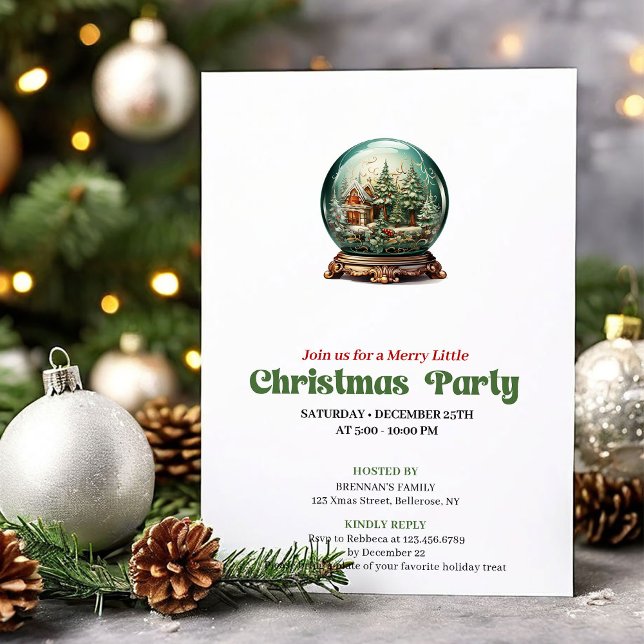 Invitation Rassemblement élégant de bal de Noël victorien (Elegant Victorian Christmas Angel Gathering)
