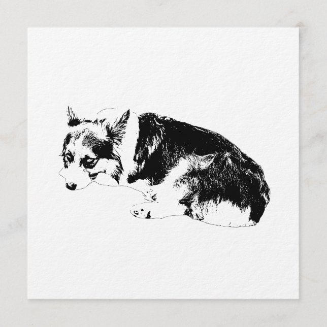 Invitation Rassemblez Corgi, Nuit Confortable (Devant)
