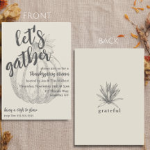 Rassemblons un dîner Citrouille de Thanksgiving él