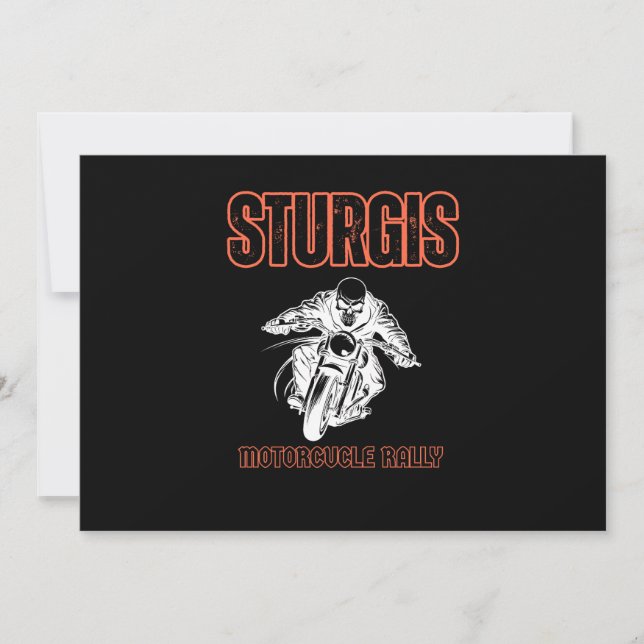 INVITATION RASSSEMBLEMENT MOTOCYCLISTE DE STURGIS, RASSEMBLEM (Devant)