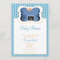 Rayures de sucrerie - baby shower BO de photo
