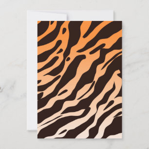 Invitation Rayures de tigre