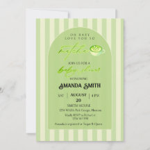 Rayures Vertes Arch t'aime tellement Matcha Baby S