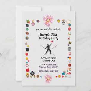 Invitation Reach for the Stars Motivational Birthday Card