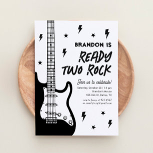 Invitation Ready Two Rock Guitare 2e anniversaire