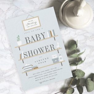 Invitation Réapprovisionner les étagères shower de bébé