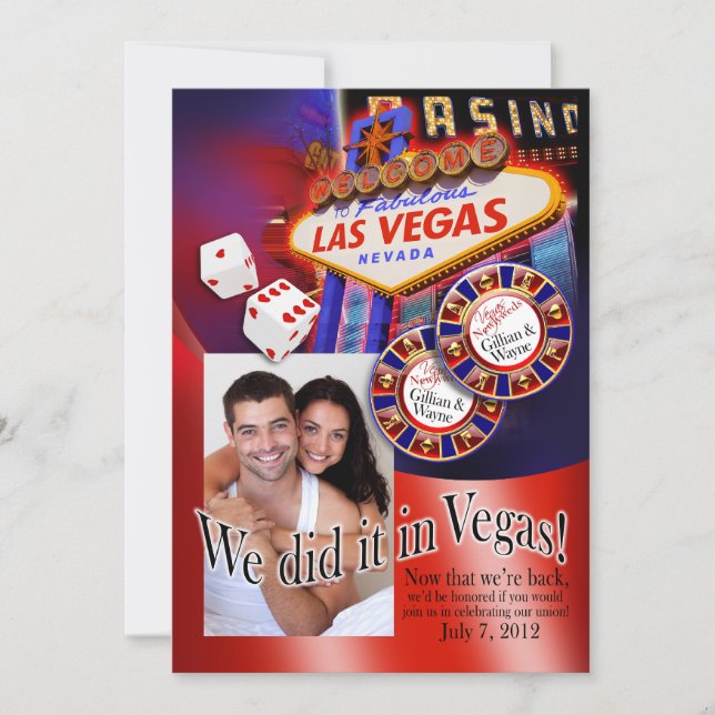 Invitation Réception à Las Vegas (contactez-moi pour personna (Devant)