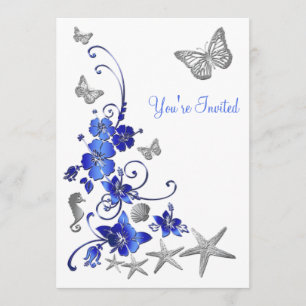 Invitation Réception après mariage Tropical Beach Thème Invit