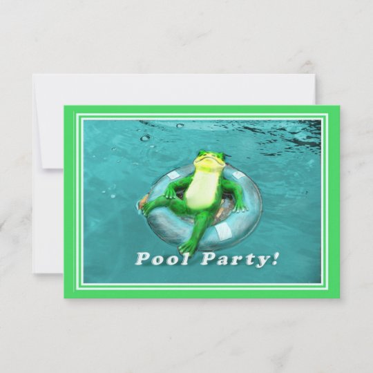 Invitation Reception Au Bord De La Piscine Drole De Zazzle Fr