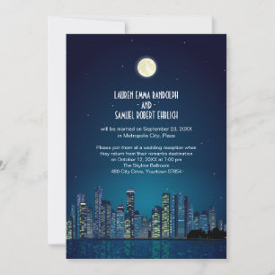 Invitation Réception City Skyline uniquement