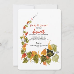 Invitation Réception de mariage avec aquarelle abstraite de f