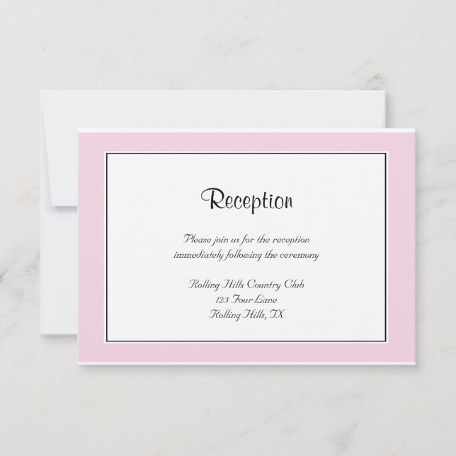 Invitation Réception de mariage avec papillon Polka Dot (Devant)